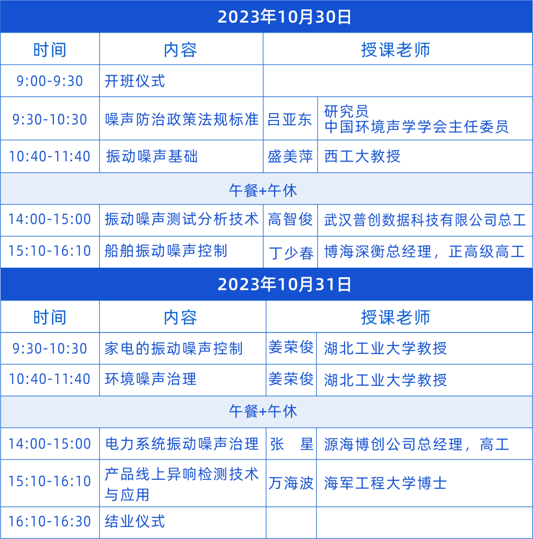 培訓(xùn)日程安排